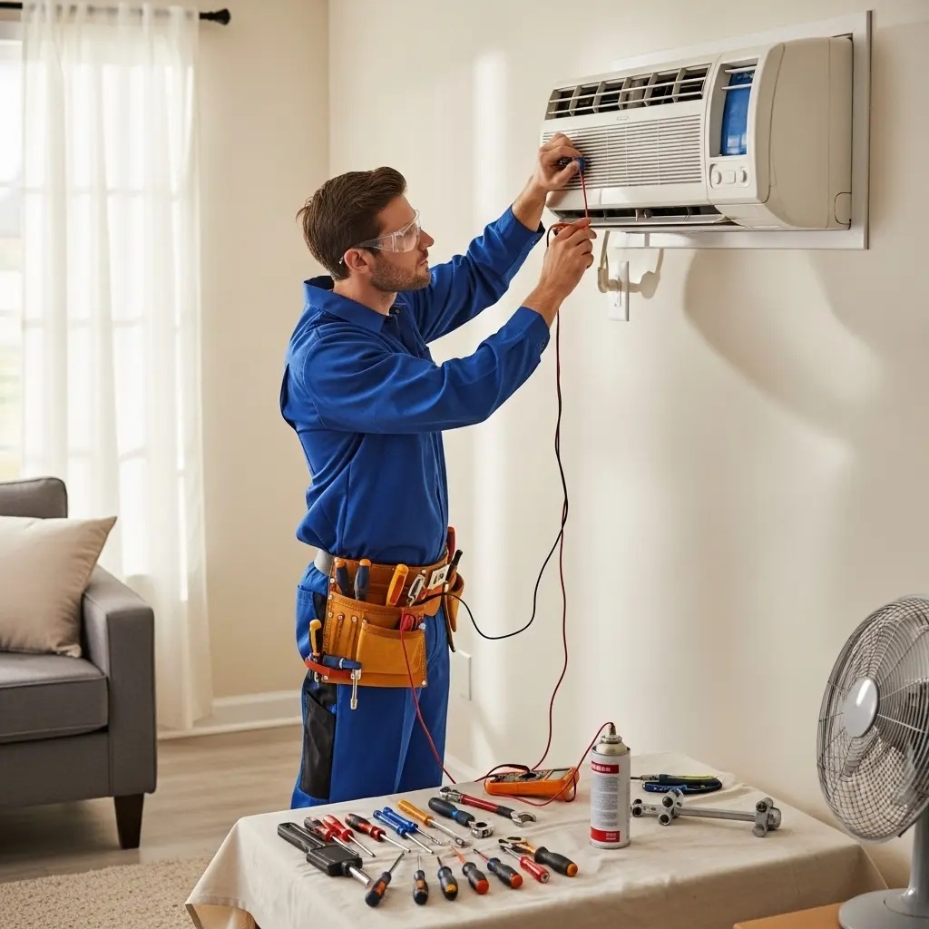 Güzelbahçe Amana Amana klima gaz dolumu ve bakım – Enerji verimliliği artırıldı. - Teknik servis örneği